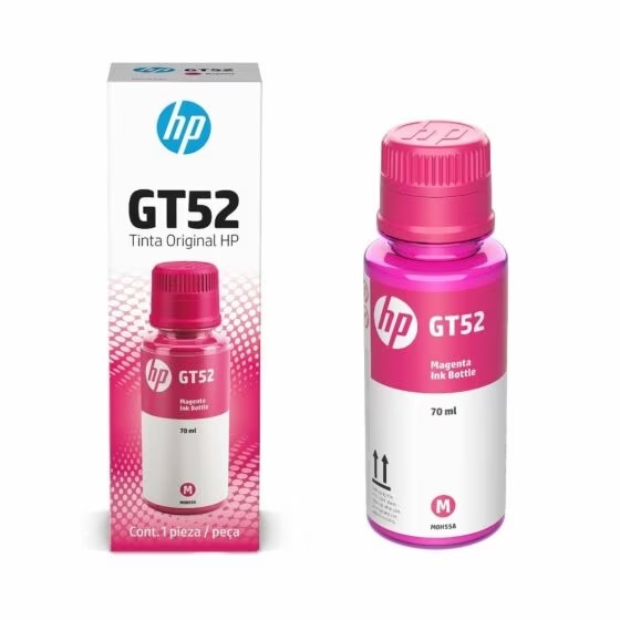 TINTA HP GT52 BOTELLA DE TINTA MAGENTA 70ML - 8000 PAG - M0H55AL -  
HP DESKJET 5820 HP DESKJET GT DE LA SERIE 5800, HP INK TANK DE LAS SERIES 100, 300, 400, HP SMART TANK DE LAS SERIES 400, 500, 600, 700, 6000, 7000